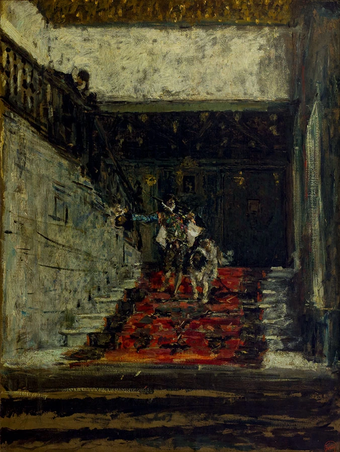 La scalinata della casa di Pilato a Siviglia - Museo Nazionale di Belle Arti, L'Avana